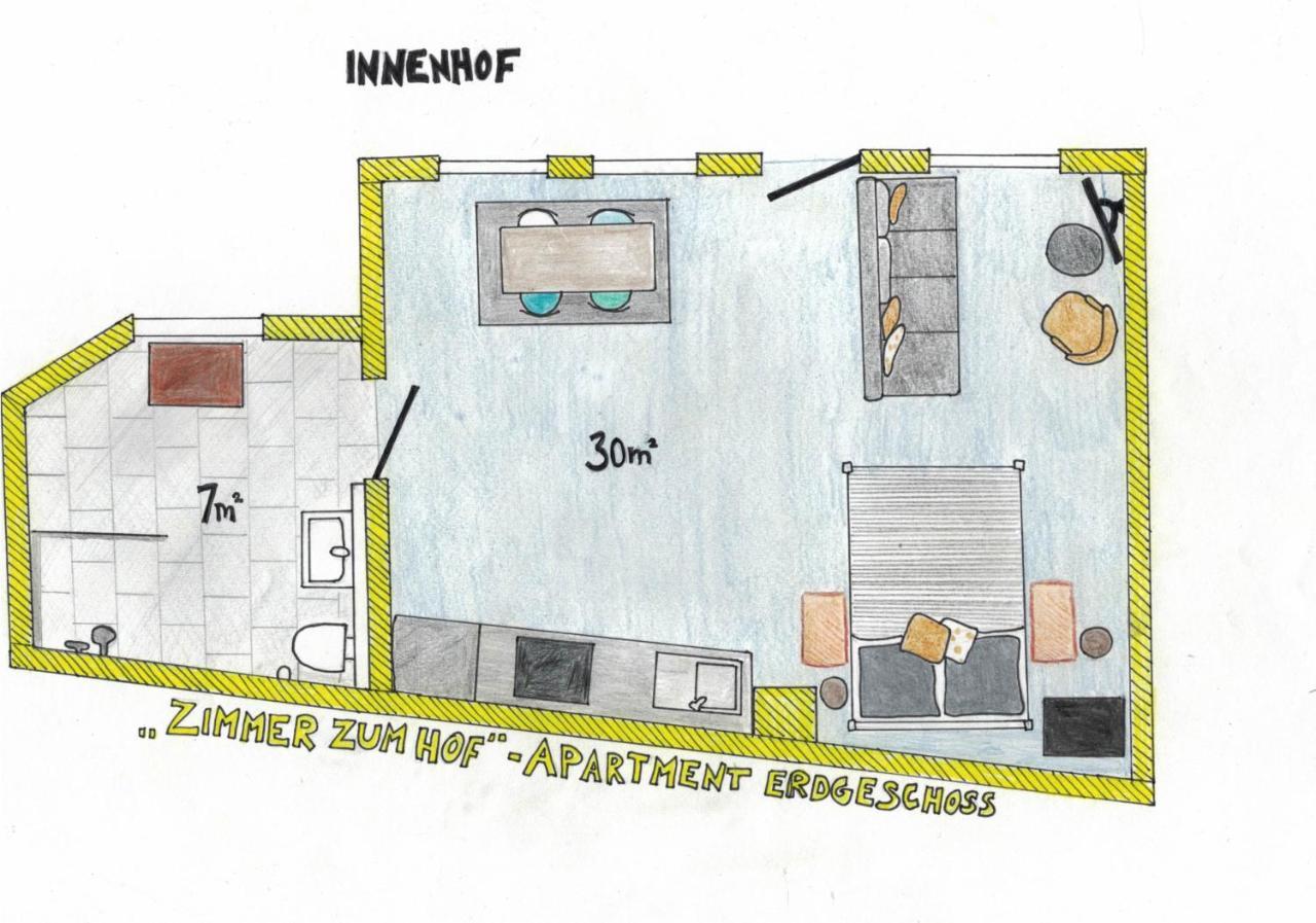 Das Gelbe Haus - Drei Besondere Ferienwohnungen Flensburg Luaran gambar