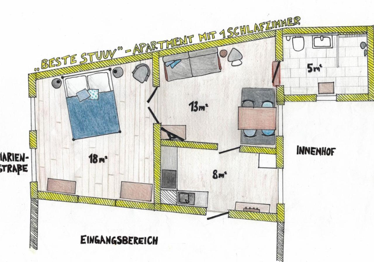 Das Gelbe Haus - Drei Besondere Ferienwohnungen Flensburg Luaran gambar
